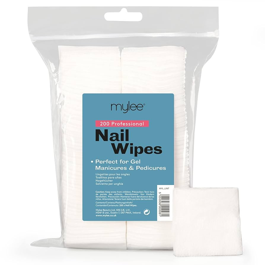 Mylee Pro Nail Wipes Professional Use Gel Removal Soft Pads for Manicure and Pedicure (Pack of 20... | Amazon (UK)