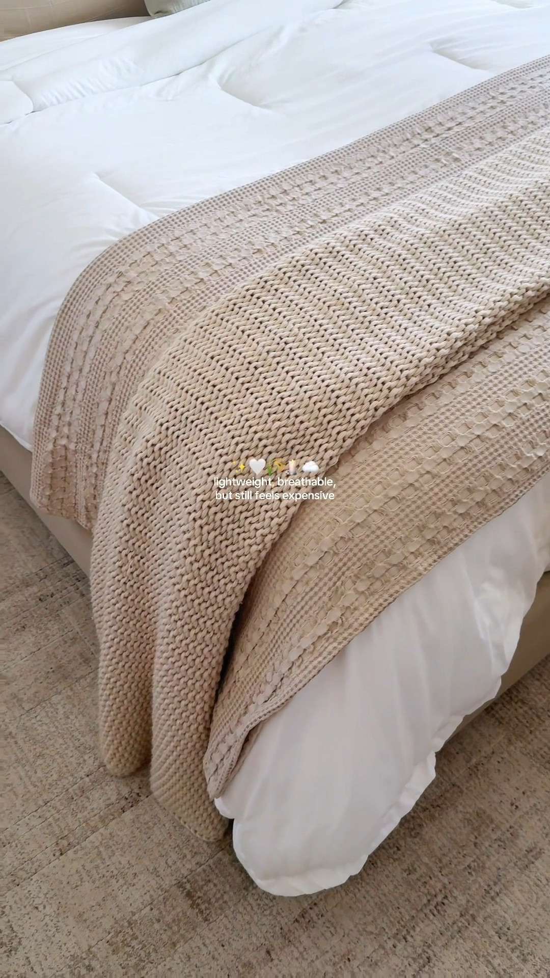 The prettiest lightweight quilt 🌾

waffle weave bedding set, cotton waffle comforter set, neutral textured bedding, cozy minimalist bedroom decor, breathable cotton bedding, hotel style bed aesthetic, soft all season bedding, modern neutral bed set, lightweight summer comforter, aesthetic bedroom bedding

#LTKSaleAlert #LTKFindsUnder100 #LTKHome