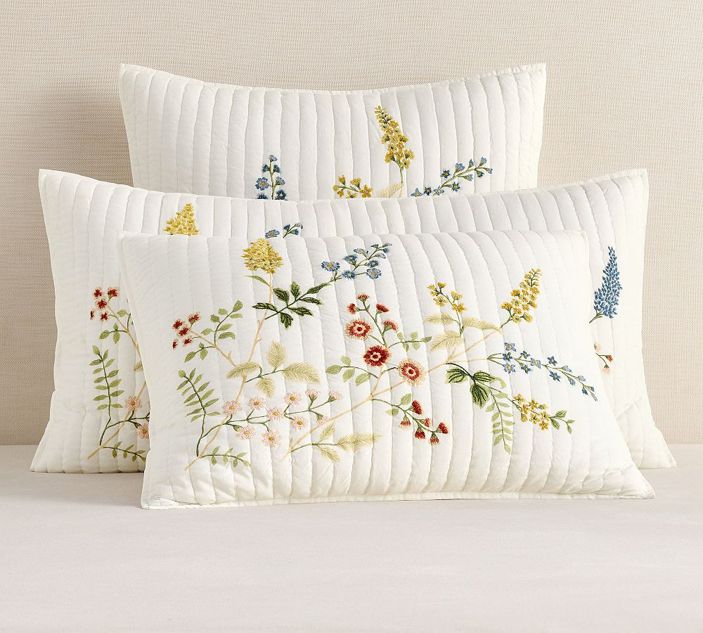 Spring Floral Bouquet Quilted Sham | Pottery Barn (US)