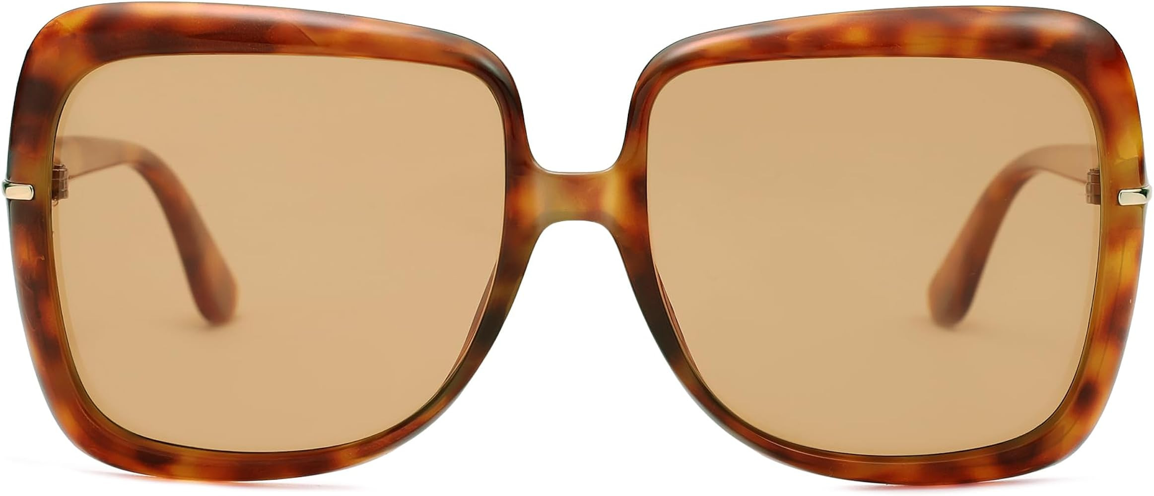 VANLINKER Polarized Oversized Big Trendy Square 70s Sunglasses for Women Retro Vintage Shades VL9... | Amazon (US)