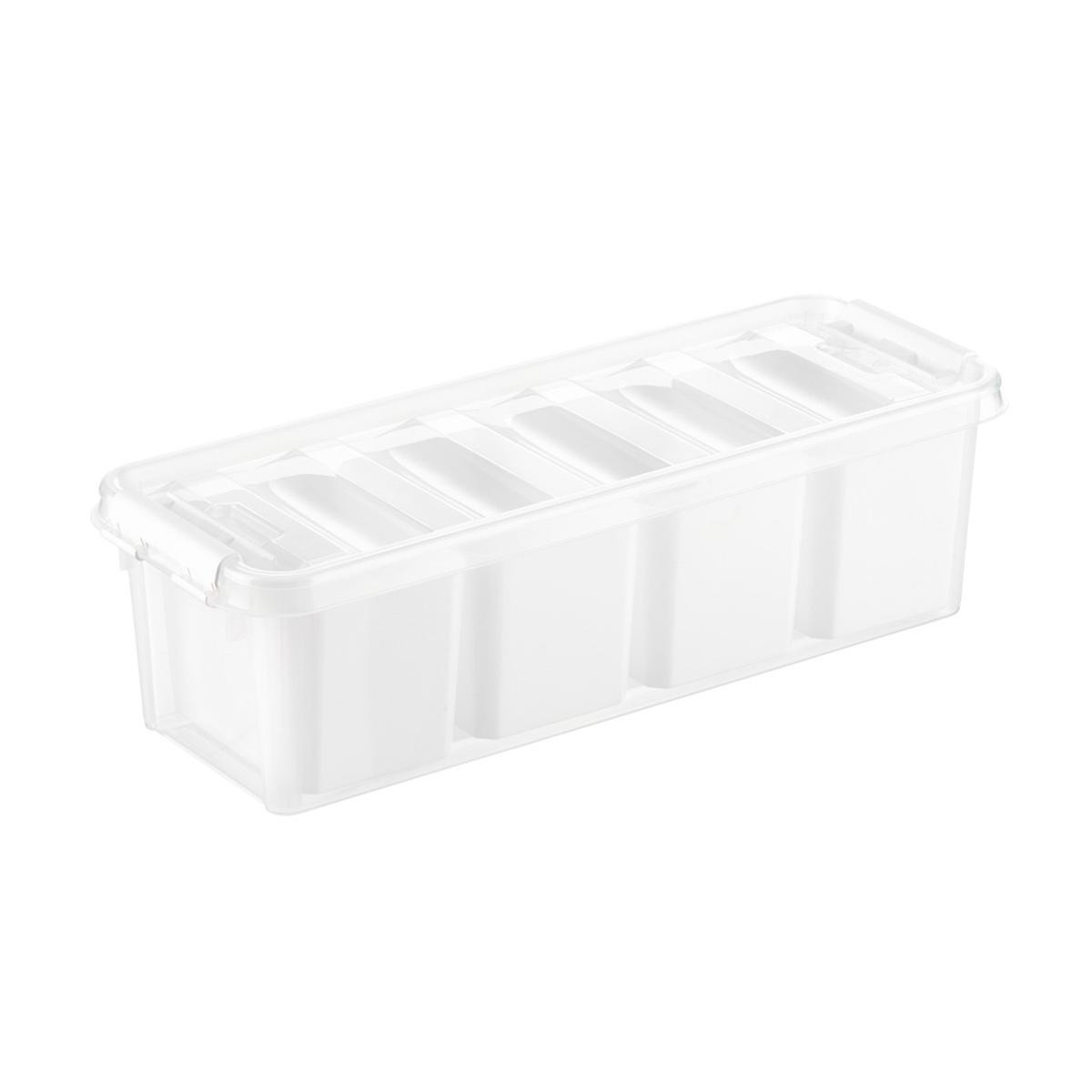 Narrow Colorwave SmartStore Tote Translucent | The Container Store