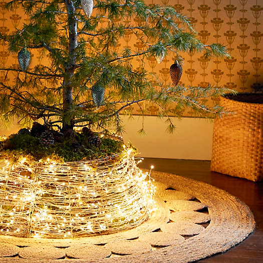 Stargazer LED Rattan Vine Tree Skirt | Terrain