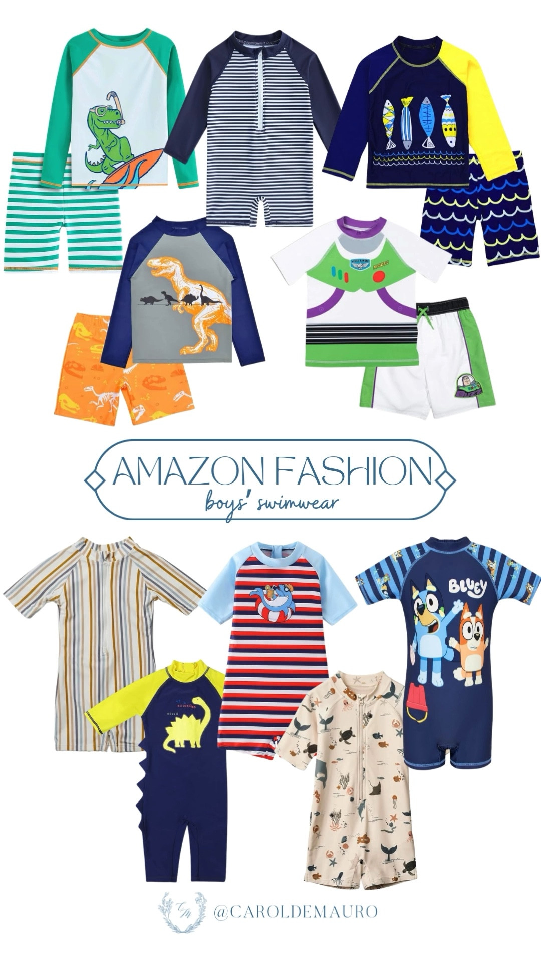 Get your little guy ready for spring break with these adorable Amazon Fashion swimwear finds featuring his favorite characters like Bluey, Buzz Lightyear, and plenty of dinosaurs!

amazon fashion, tropical style, kids fashion, toddler swimwear, vacation wardrobe, pool essentials, beach vibes, affordable finds

#LTKKids #LTKSeasonal #LTKSwim
