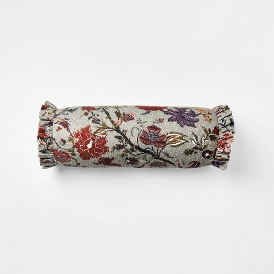 Floral Bolster Throw Blanket Green - Threshold™ designed with Studio McGee | Target