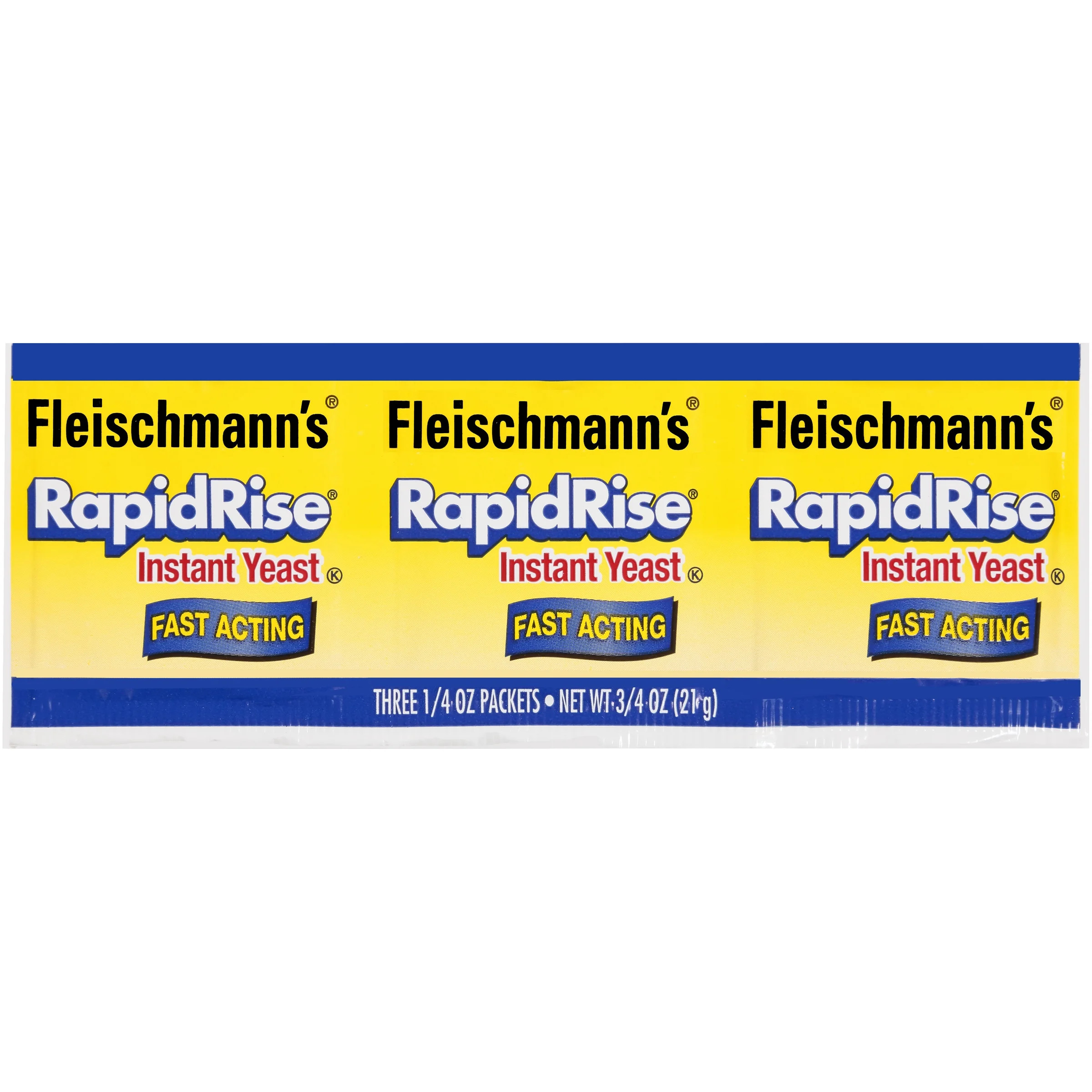 Fleischmann's RapidRise Instant Yeast Fast Acting - 3 CT | Walmart (US)
