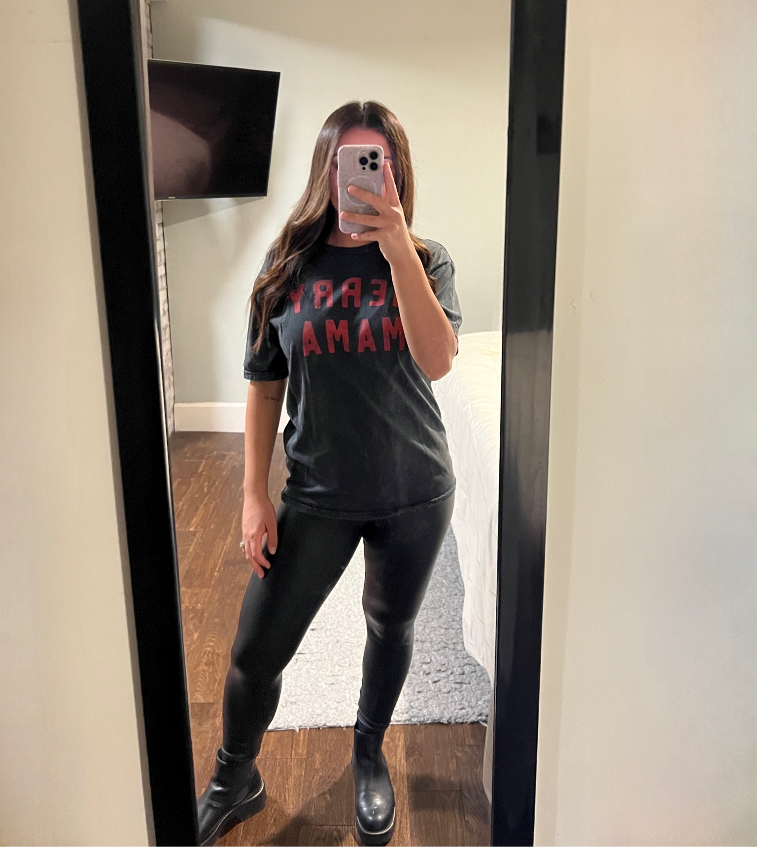 Merry mama matching my merry mini! Spearmint love top. Amazon leggings. Famous footwear boots. Tagged my daughter’s matching outfit as well! 

#LTKHoliday #LTKSeasonal #LTKstyletip
