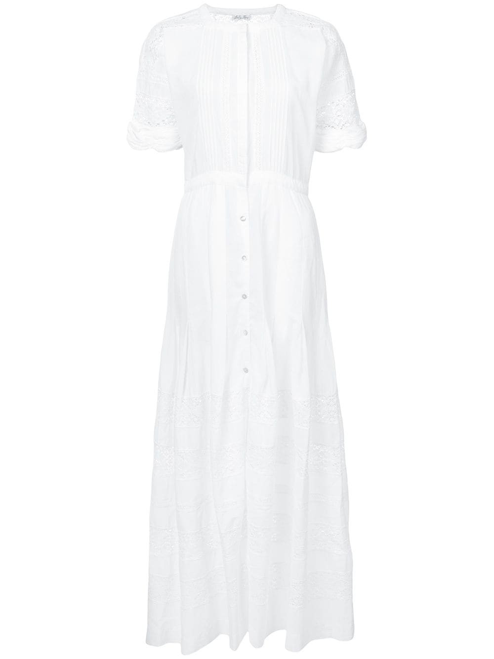 Love Shack Fancy Edie lace maxi dress - White | FarFetch US