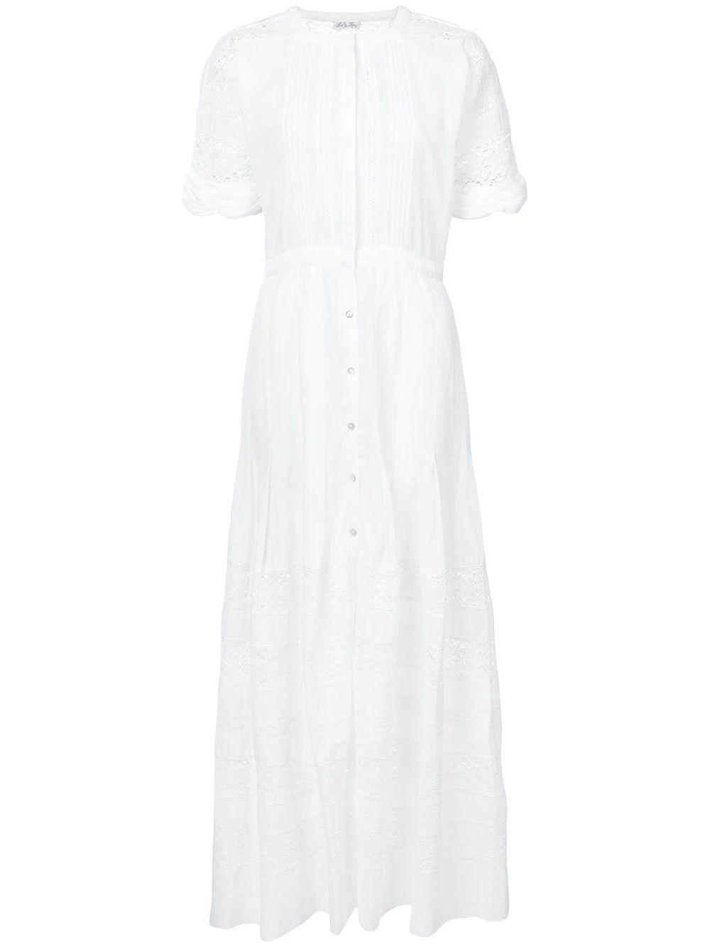 Love Shack Fancy Edie lace maxi dress - White | FarFetch US