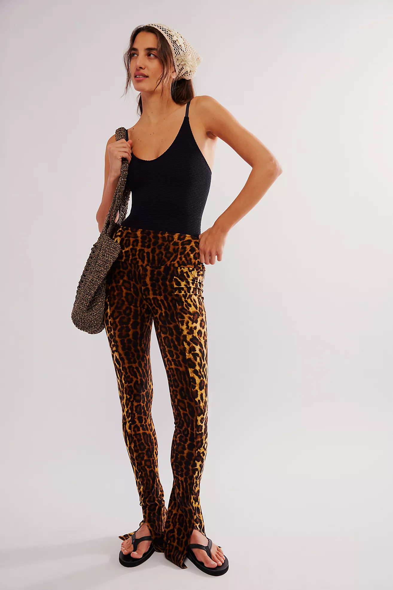Norma Kamali Leopard Spat Leggings | Free People (Global - UK&FR Excluded)