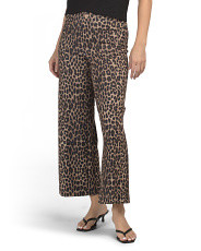 Printed Ponte Pull On Wide Leg Pants | High Waisted | Marshalls | Marshalls