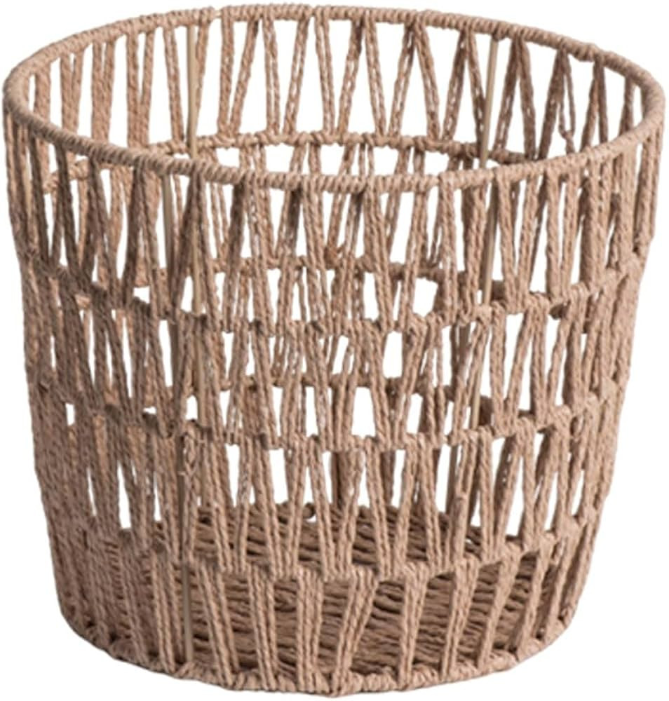 Alipis Large Woven Blanket Baskets, Round Wicker Rattan Storage Floor Baskets Boho Rattan Laundry... | Amazon (CA)