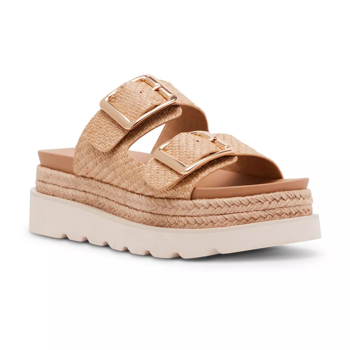 Women's Madden Girl Mythical Natural Raffia Sandals | Kohl's