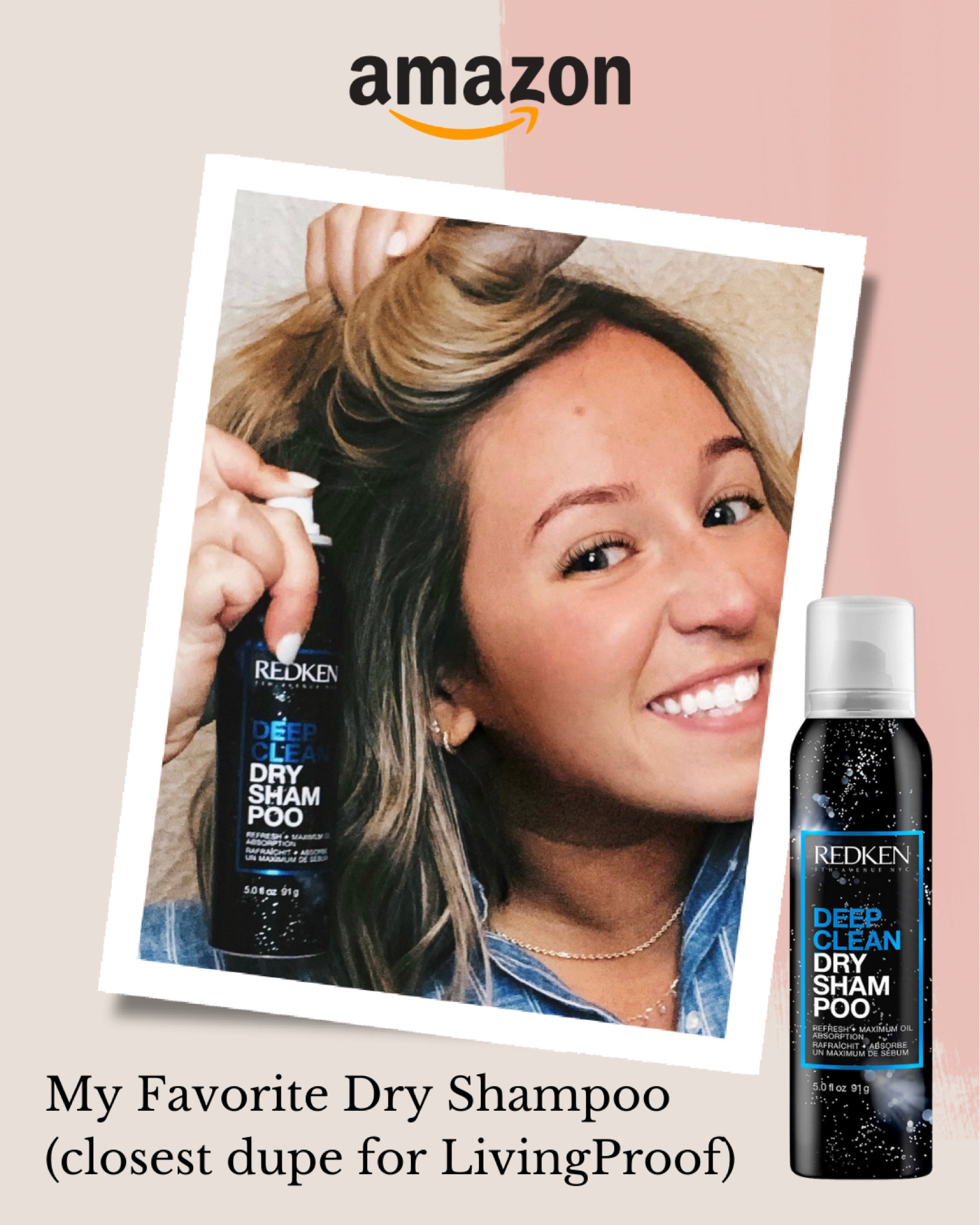 This is the BEST dupe for the LivingProof Dry Shampoo. Dry shampoo is my personality trait and I’ve tried the better part of them all. This one, oh boy…this one, is one of my top favorites. Dry shampoos are an all-or-nothing in my book, and Redken was not messing around with this one. Easy to apply, did not leave that powdery film on my hair, and covered up all my grease for fresh-as-new hair  

#LTKbeauty #LTKstyletip #LTKunder50