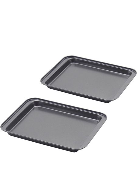 These little 9x7 baking sheets are  a great material, dishwasher safe, and perfect size for when making a small batch of cookies or when you just want to bake a single meal. 

#LTKSale #LTKfamily #LTKhome