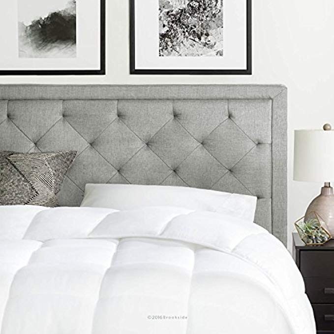 Brookside Upholstered Headboard with Diamond Tufting - King/California King - Stone | Amazon (US)