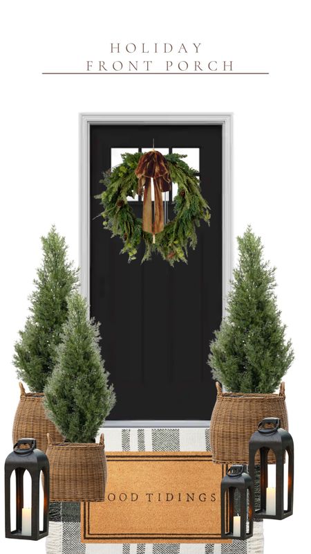 Christmas Front Porch! Using these artificial cedar topiaries this year. Amazon wreath for the win and I’m adding my favorite silk velvet chocolate brown ribbon to it! Its such a great dupe for the McGee and Co wreath!

Oversized wreath, McGee and co wreath, Holiday Doormat, holiday front porch, christmas entryway, fake cedar trees, faux cedar topiary, basket planter, black lantern, battery operated candles, Amazon home, velvet brown ribbon


#LTKHoliday #LTKhome #LTKSeasonal