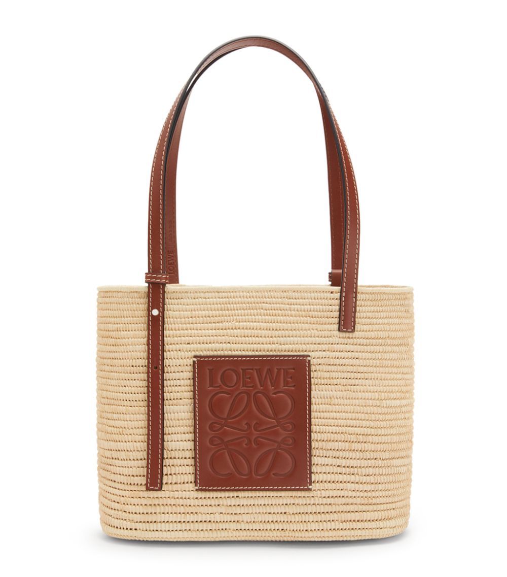 x Paula’s Ibiza Small Square Basket Bag | Harrods