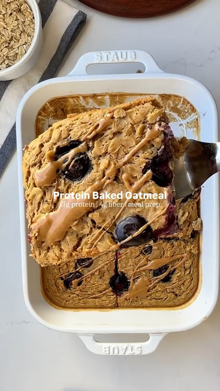 Adding protein to your oats is a game changer and this Protein Baked Oatmeal is the best because you can meal prep it for the week. 

It packs 17 grams of protein per serving (plus 4 grams of fiber) and then I usually serve it with eggs, egg whites, yogurt, cottage cheese or turkey sausages for some additional protein! 

baked oatmeal | meal prep | easy recipe | protein packed | breakfast idea | macro friendly 

https://www.eatingbirdfood.com/protein-baked-oatmeal/

#LTKfoodie #LTKfitnessgoals #LTKSeasonal