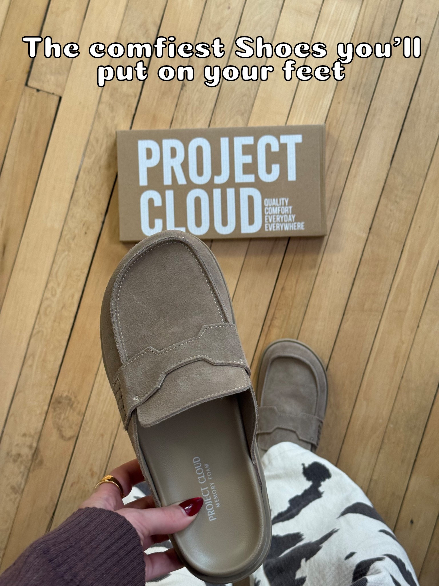 Wide toe box / durable + water resistant suede / flexible sole and memory foam insole ☁️❤️

This is Taupe suede and I when up .5 a size. 

#LTKdayinmylife #LTKSaleAlert #LTKFindsUnder100