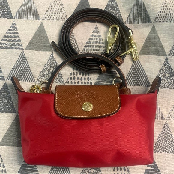 Longchamp Le Pliage Original Pouch With Handle Red | Poshmark