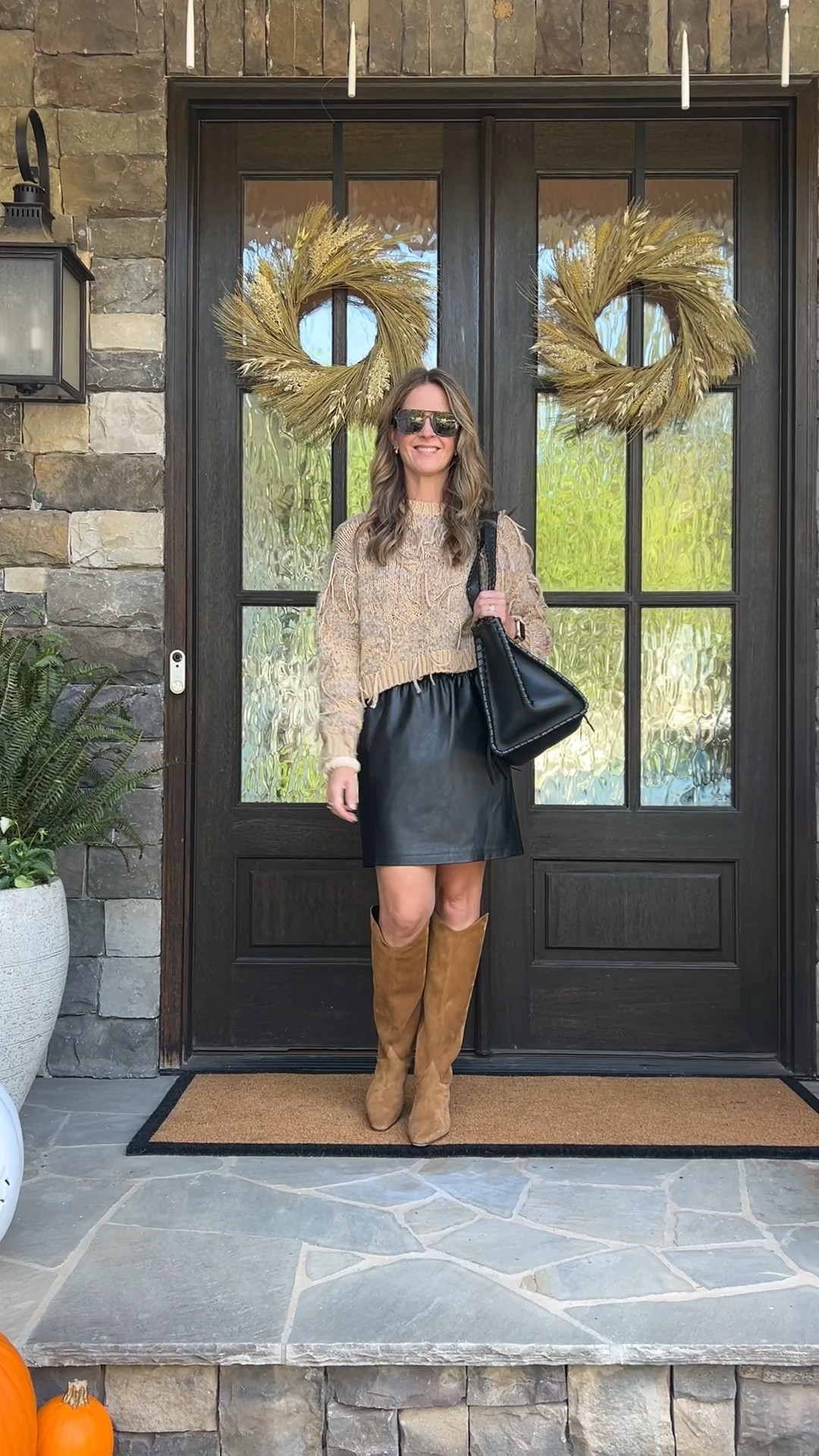 Workwear with Lafayette 148.

Fringe sweater with leather skirt and suede boots.

Midi skirt with black fitted top. 

Work pants with pattern blouse.

Work outfits | fall outfits | fall fashion

#LTKStyleTip #LTKWorkwear #LTKOver40