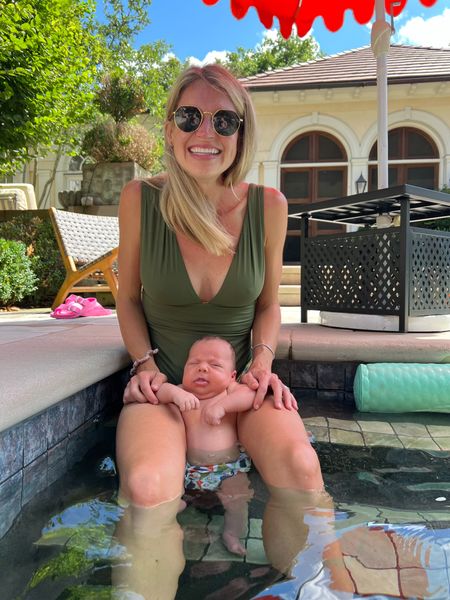 One piece swimsuits are the move! Wore my favorite jcrew swim for a day at the pool with my newborn with some round sunglssses



#LTKbaby #LTKSeasonal #LTKswim