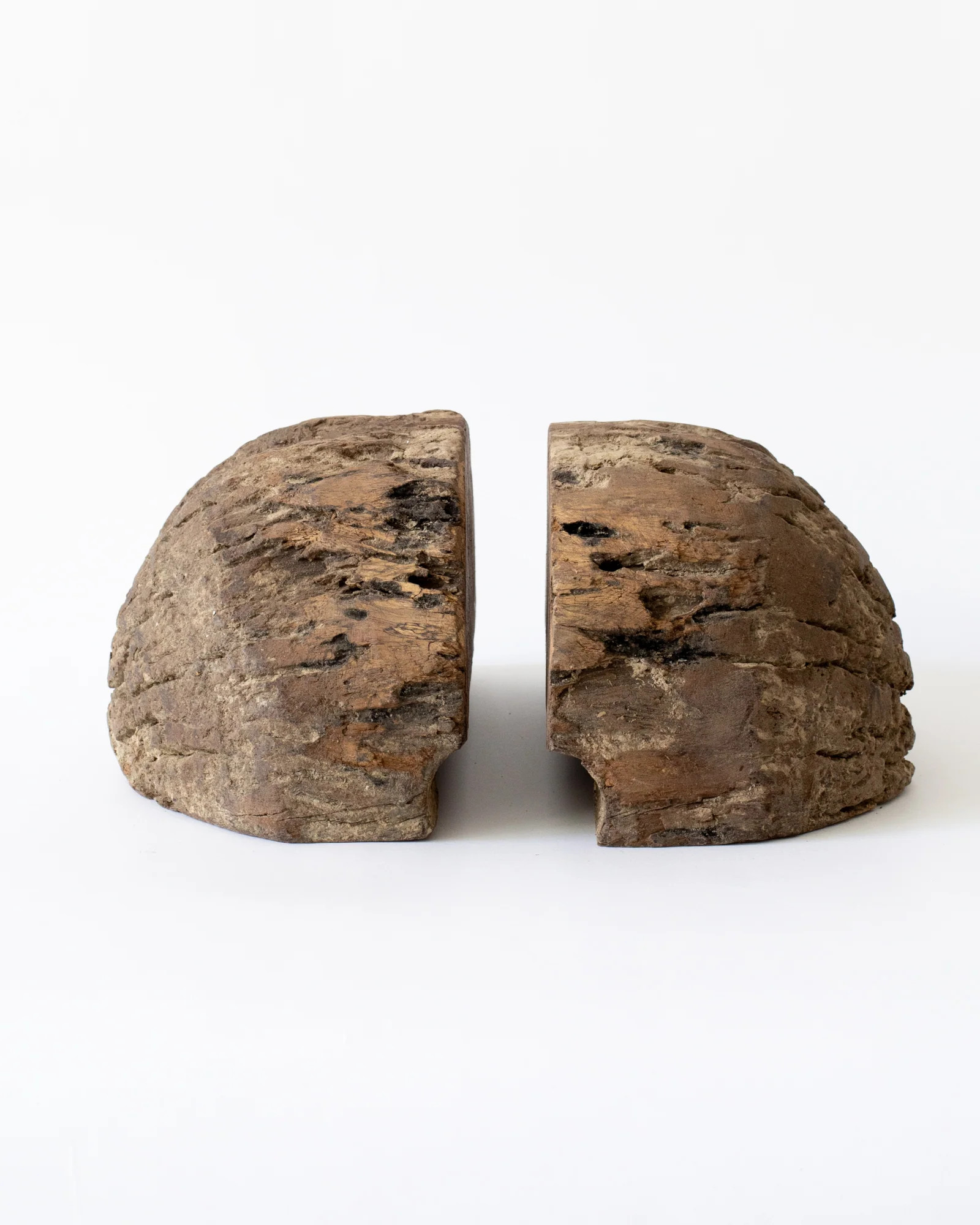 Weathered Wood Bookends | The Vintage Rug Shop