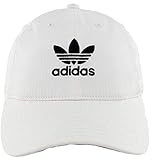 adidas Originals Women's Relaxed Adjustable Strapback Cap, White, One Size | Amazon (US)