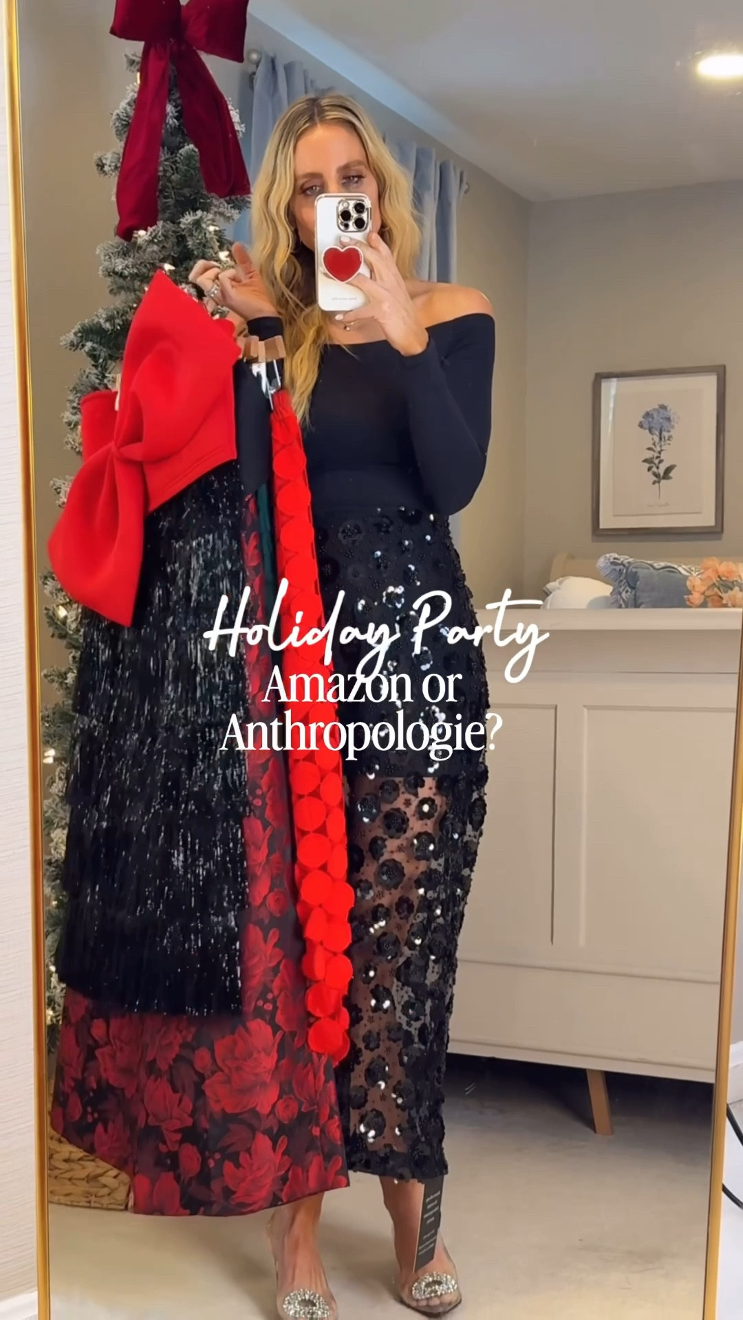 Mostly Amazon, but looks anthropology holiday outfits perfect for a holiday party or New Year’s Eve party this season! Wearing size small/2. Other colors available in some of the items.

#LTKHoliday #LTKOver40 #LTKSeasonal