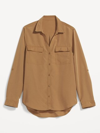 Utility Button-Down Shirt for Women | Old Navy (US)