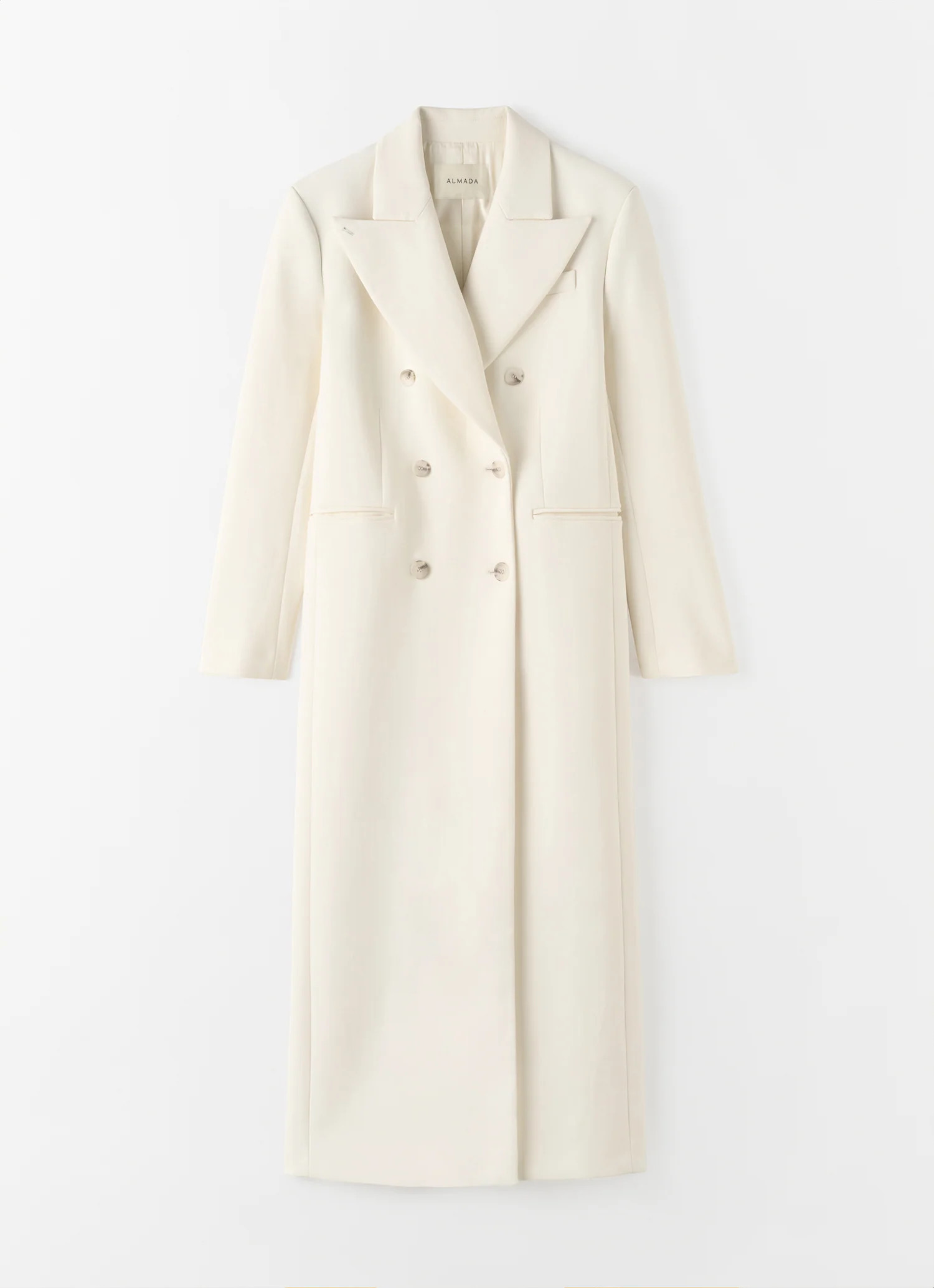 Margot Long Tailored Blazer, cream | Almada Label