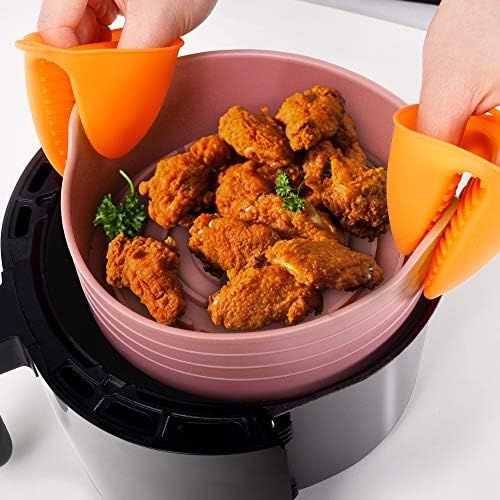 Amazon.com: Numola Air Fryer Silicone Pot-Replacement for Parchment Paper, Easily Cleaning, No Mo... | Amazon (US)