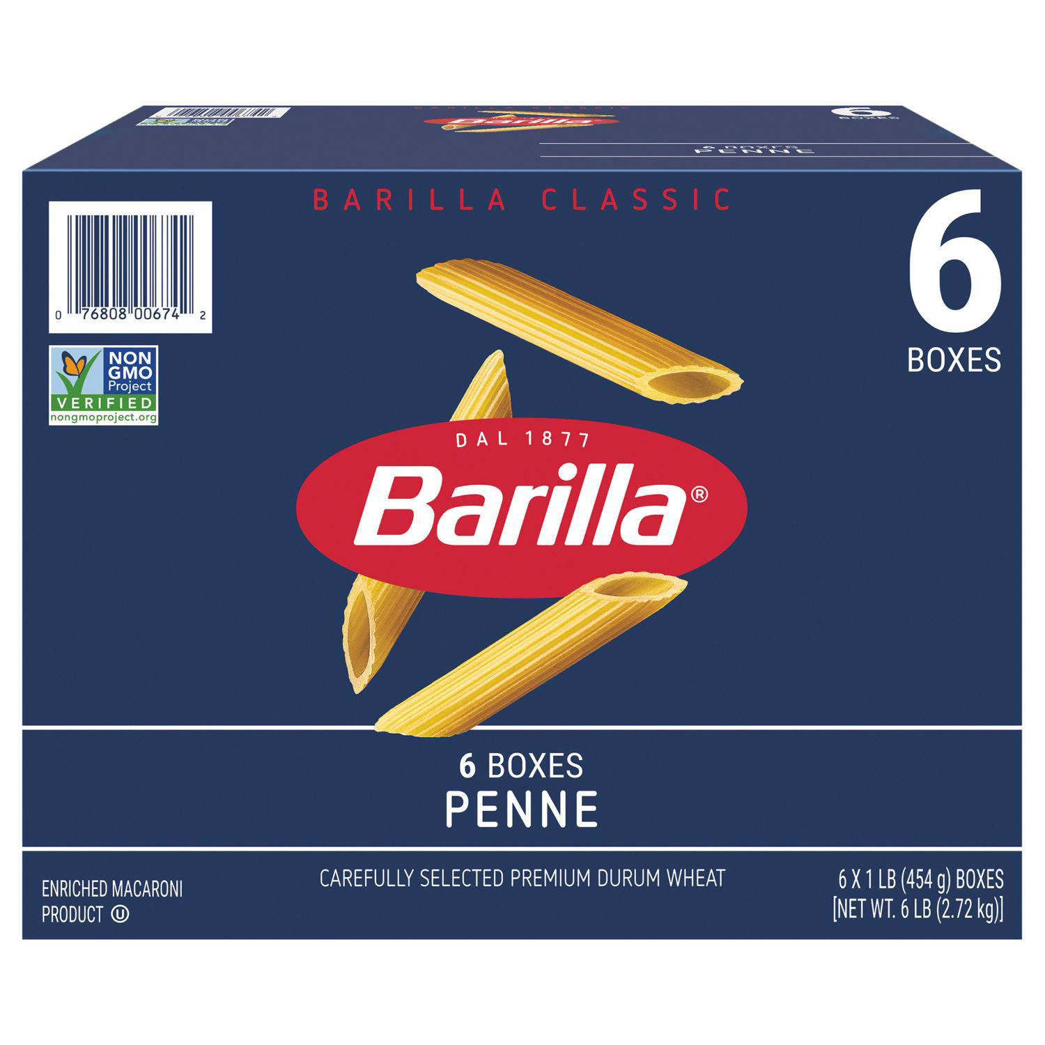 Barilla Penne Pasta 16 oz., 6 pk. | Sam's Club