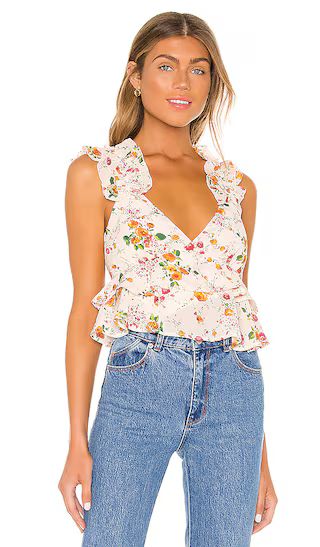 x REVOLVE Luella Top in Ivory Floral | Revolve Clothing (Global)