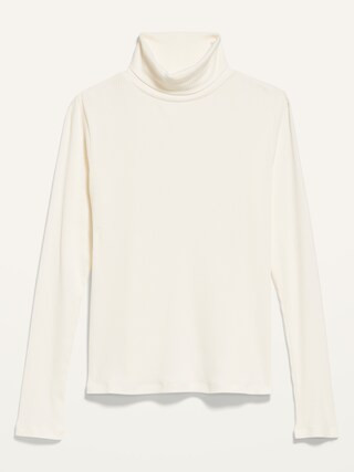 Rib-Knit Turtleneck Top for Women | Old Navy (US)