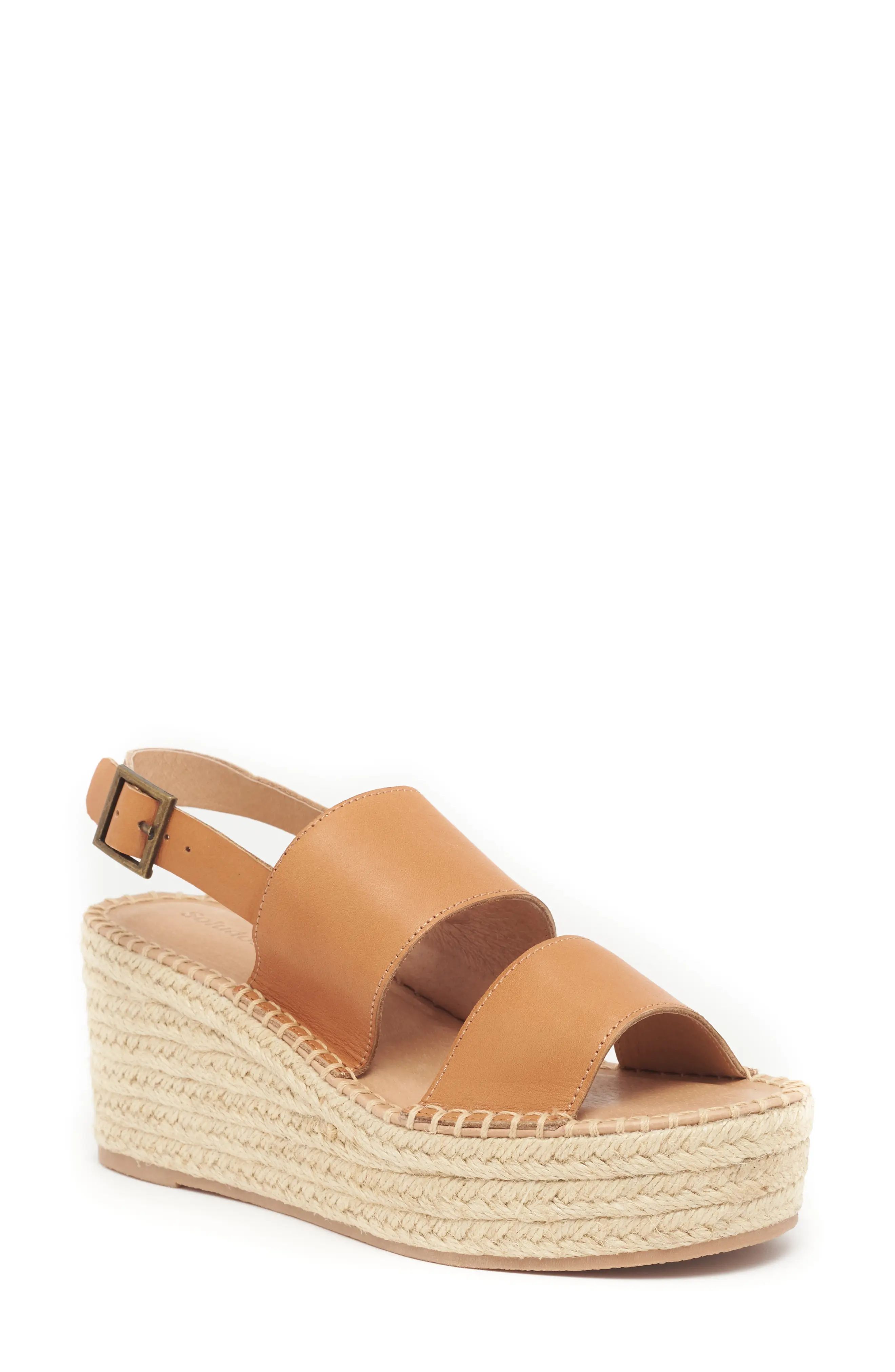 Soludos Carmel Espadrille Wedge in Camel at Nordstrom, Size 6 | Nordstrom