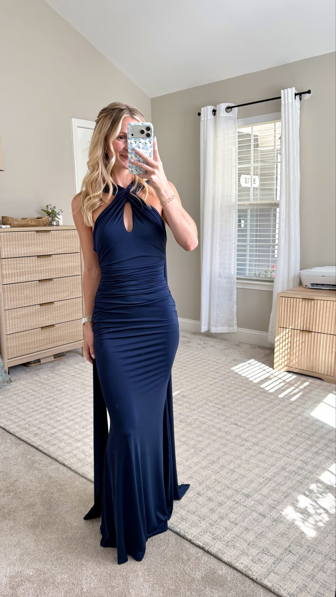 If you have a formal, black tie optional, or black tie wedding coming up… this navy dress is STUNNING ✨

It’s obviously more fitted, but the material is super stretchy and comfortable so it’s still really flattering + easy to move in. The long sash detail down the back makes it feel so elegant and elevated! 

Wearing an XS! I’m 5’3” and the length was perfect with a 3.5” heel

#blacktieweddingguestdress #formalweddingguestdress #navydress #weddingguestdress #blacktiewedding #formalstyle #elegantdress #weddinggueststyle #summerweddingguestdress #weddingguestinspo #blacktieoptional

#LTKWedding
