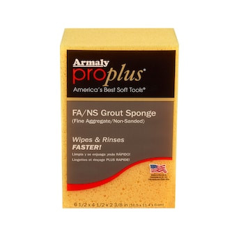 Armaly ProPlus Polyester Grout Sponge, Yellow, 6.5-in x 4.5-in, Durable & Long Lasting, Advanced ... | Lowe's