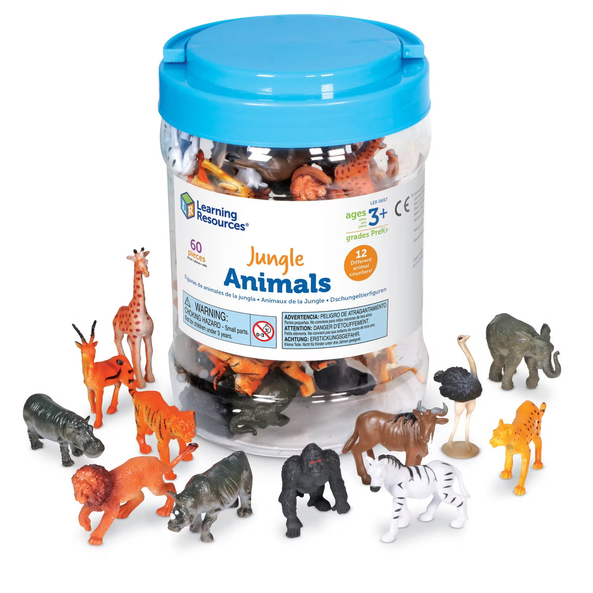 Learning Resources Jungle Animal Counters - 60 Pieces, Ages 3+ Toddler Learning Toys, Educational... | Target