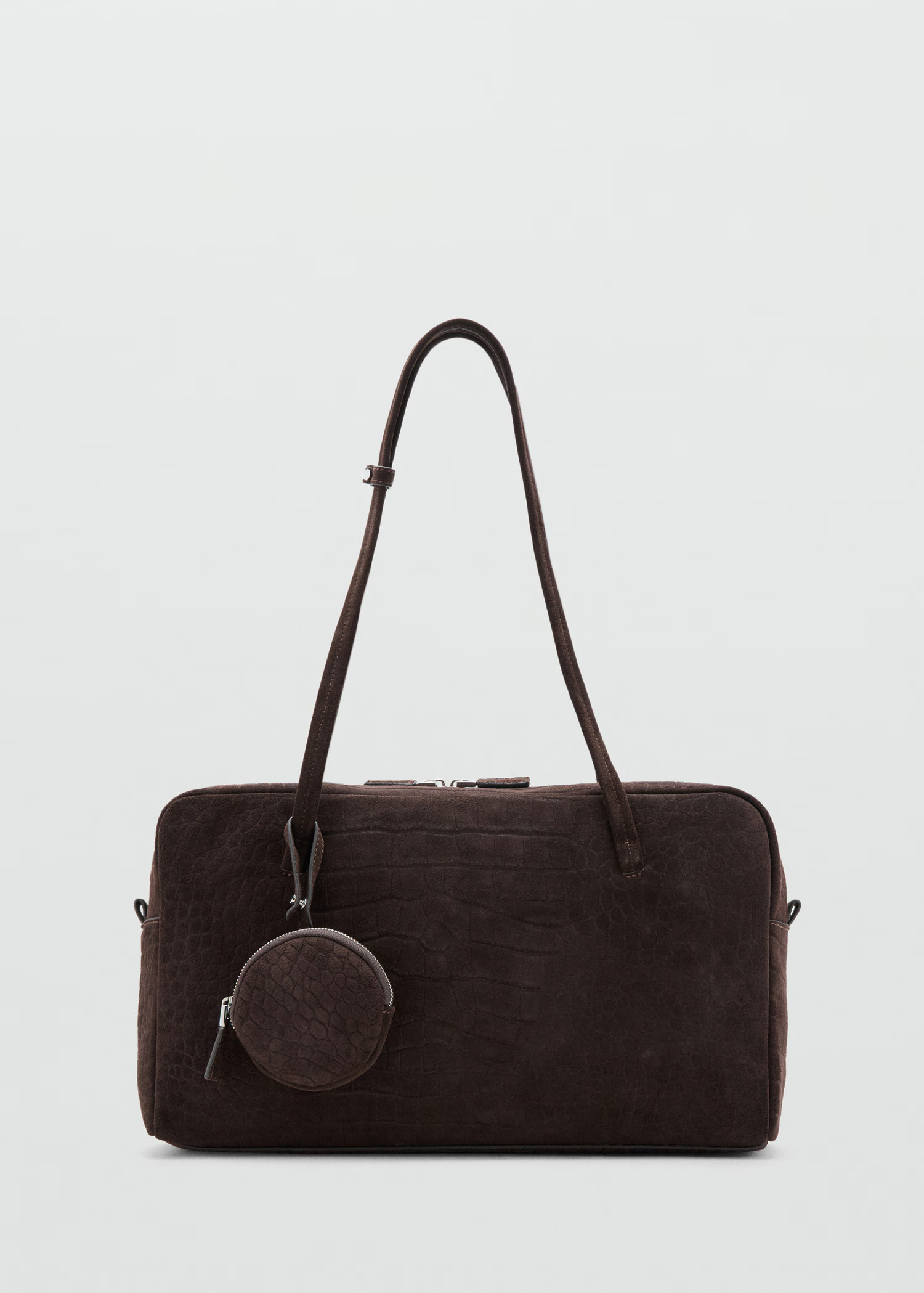 Medium suede bowling bag | MANGO (UK)