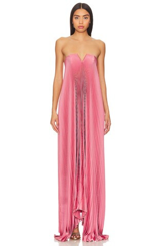 Black Tie Gown in Dusty Rose | Revolve Clothing (Global)