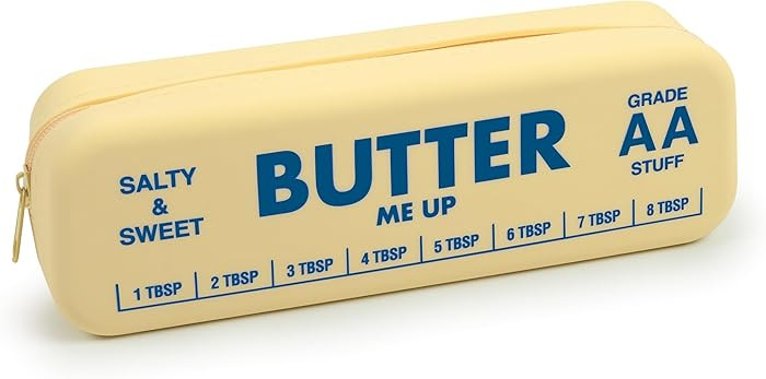 Genuine Fred BUTTER ME UP Silicone Pouch, Soft Flexible Material with Zipper Closure, For desk su... | Amazon (US)