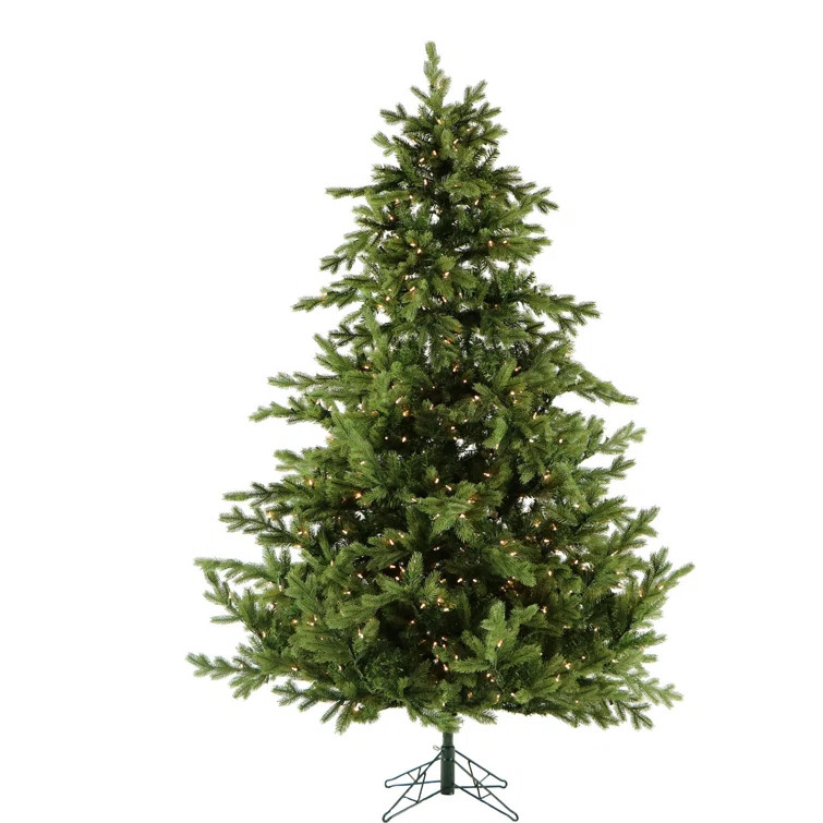 90'' Lighted Artificial Pine Christmas Tree | Wayfair North America