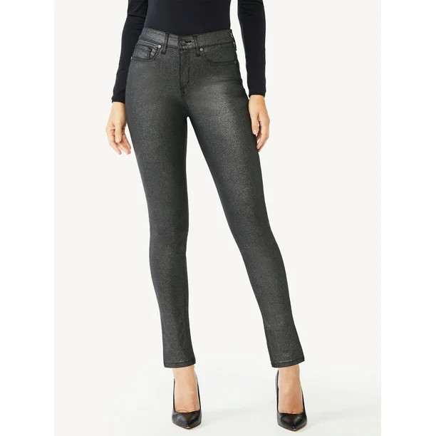 Sofia Jeans by Sofia Vergara Women's Sofia Skinny Shimmer Jeans | Walmart (US)