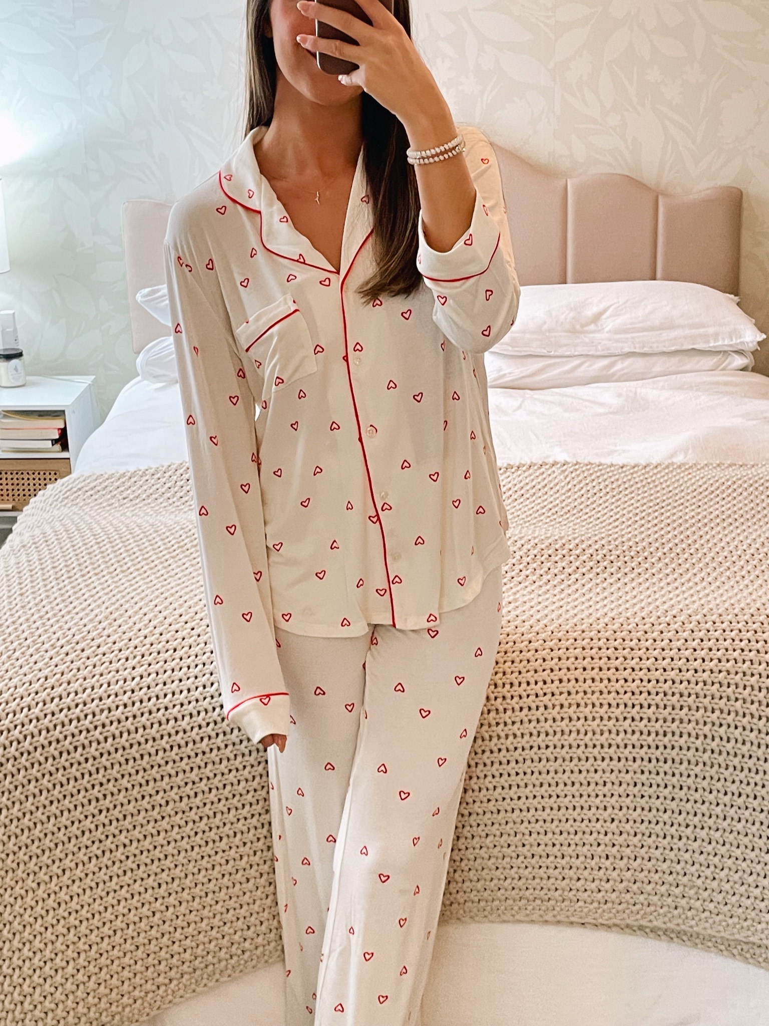 Obsessed with these heart pjs. Literally the coziest thing I ever put on my body 

#LTKsalealert #LTKfindsunder50 #LTKGiftGuide
