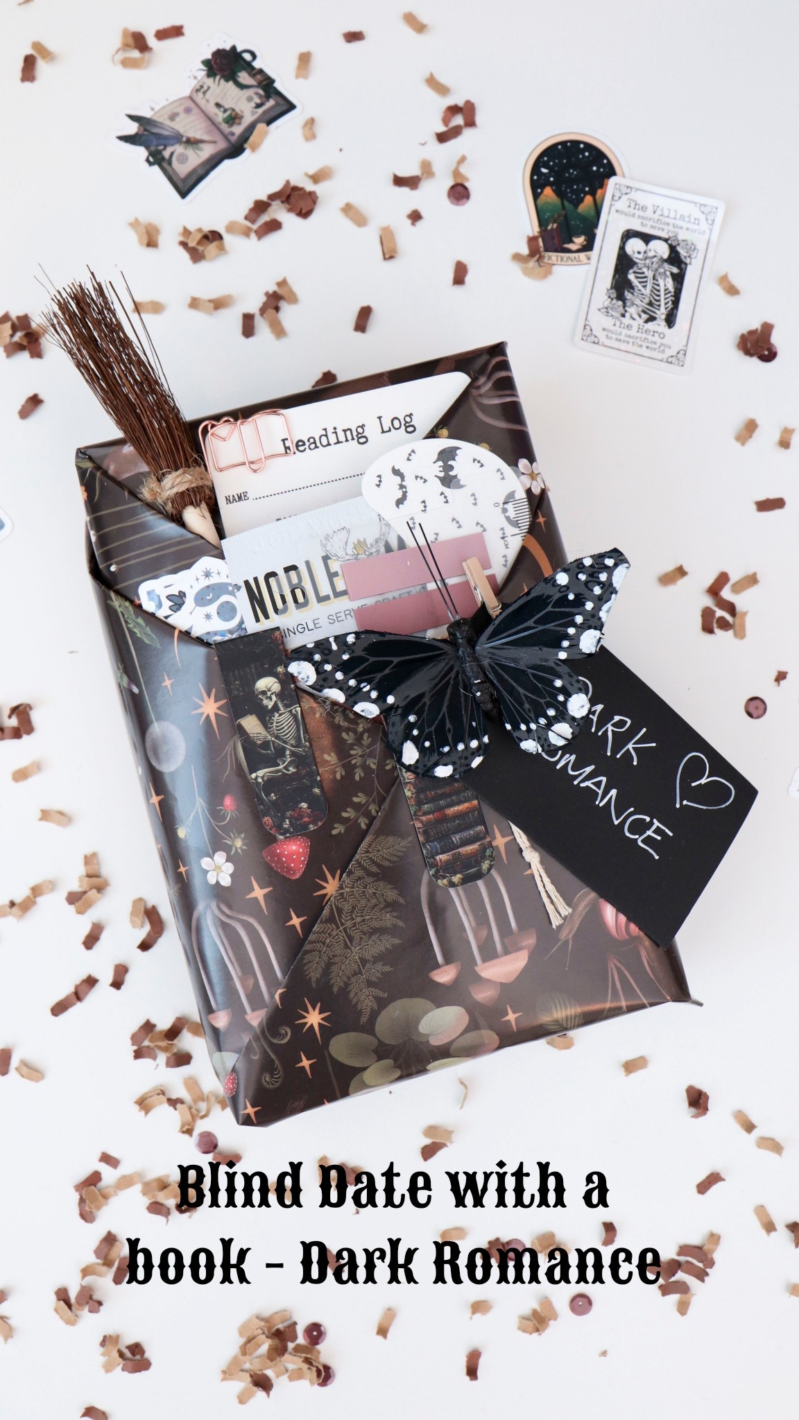 Ever been on a blind date…with a book? 📚✨
Dark romantasy lovers—this DIY gift is going to steal your heart (and maybe break it too 🖤).
POV: your book bestie wrapped you up a spooky season read. No spoilers, no titles—just vibes. Tucked inside are little gothic extras you won’t see coming… so unwrapping it feels like stepping straight into chapter one.
Would you dare to unwrap this blind date with a book—or would you rather keep the mystery sealed? 👀 #ltkgifts #ltkbooks
#blinddatewithabook #romantasy #halloweengiftideas #booktok #darkromancebooks #halloweenbookclub #halloweendiy #bookishgifts #gothicromance

#LTKHome #LTKSeasonal