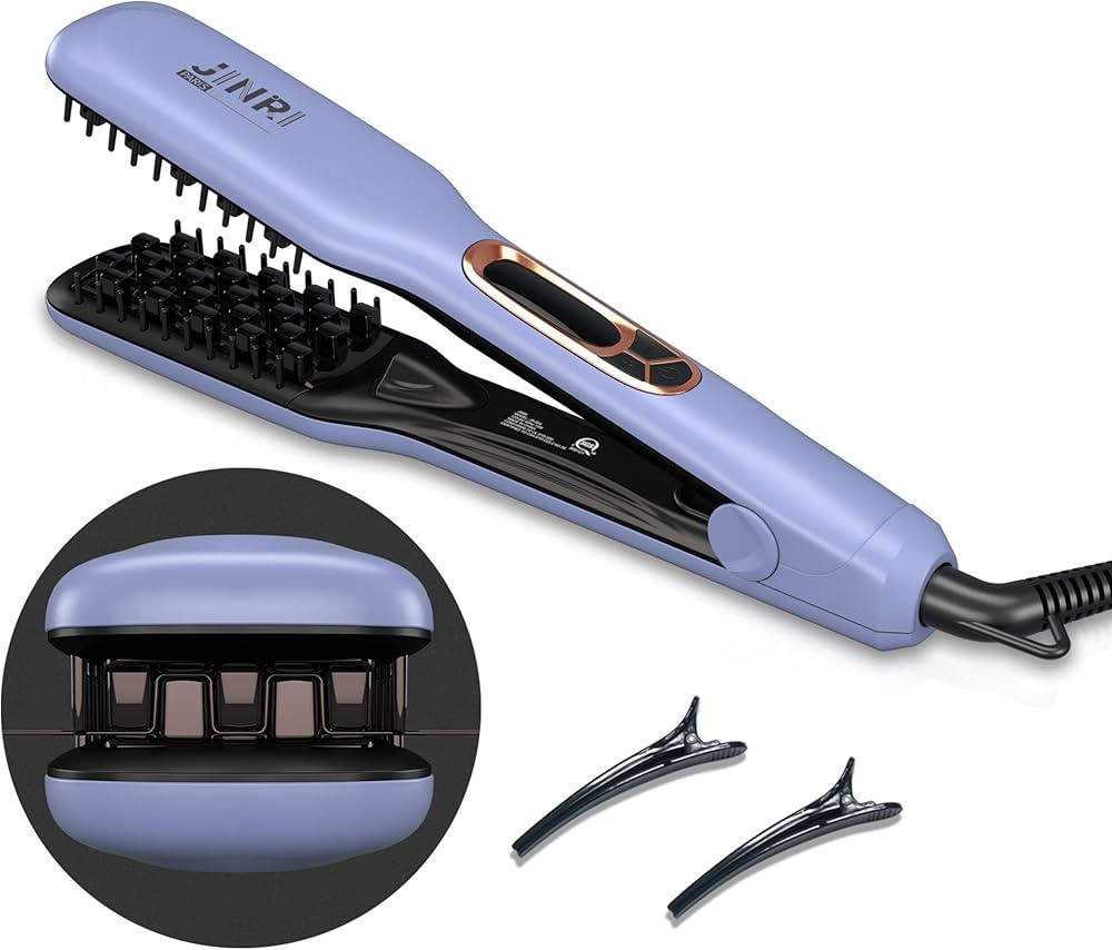 JINRI Volumizing Ceramic Hair Iron, Pumped-Up Volume, Adjustable Temp, 360 ° Tail Rotation, Last... | Amazon (US)
