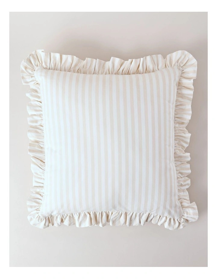 HeritageCharlotte Stripe Cushion in Natural | Myer