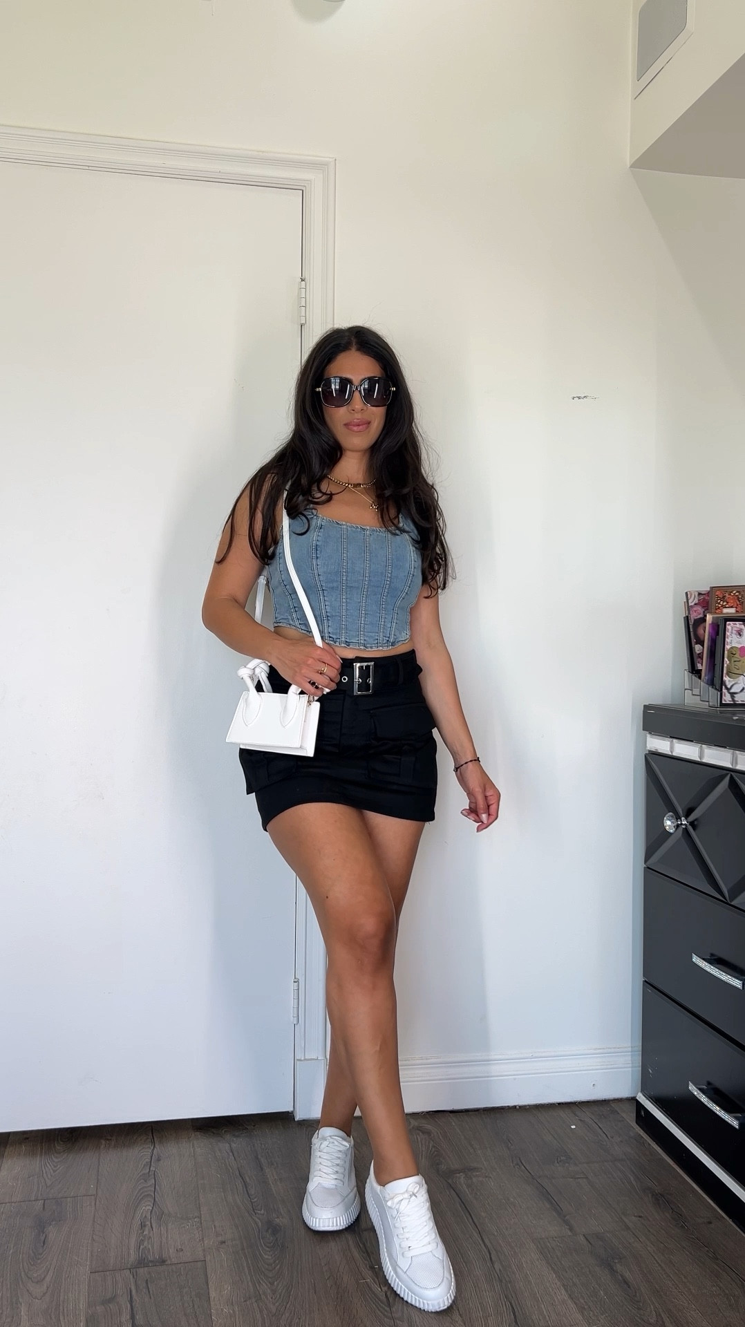 Another summer mini skirt outfit 
Skirt size medium
Denim top size mediumm

#LTKStyleTip #LTKMidsize #LTKFindsUnder50