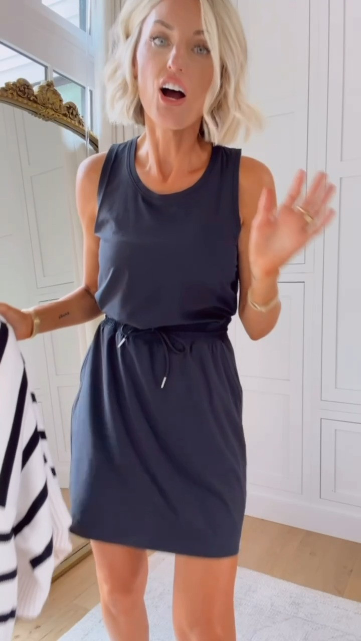 I love how thin this dress is! Perfect for hot summer days when you still want to look put together! On sale now. Wearing S. 

Loverly Grey, Target find, Target fashion, black active dress, activewear, athleisure #LTKootd

 

 #LTKSeasonal #LTKActive #LTKSaleAlert